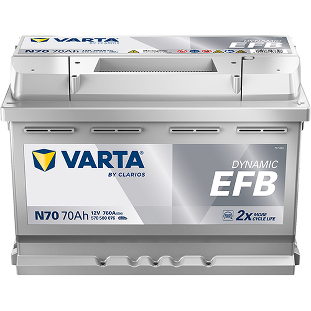 acumulator VARTA blue dynamic efb 12v 70ah 760a-Varta