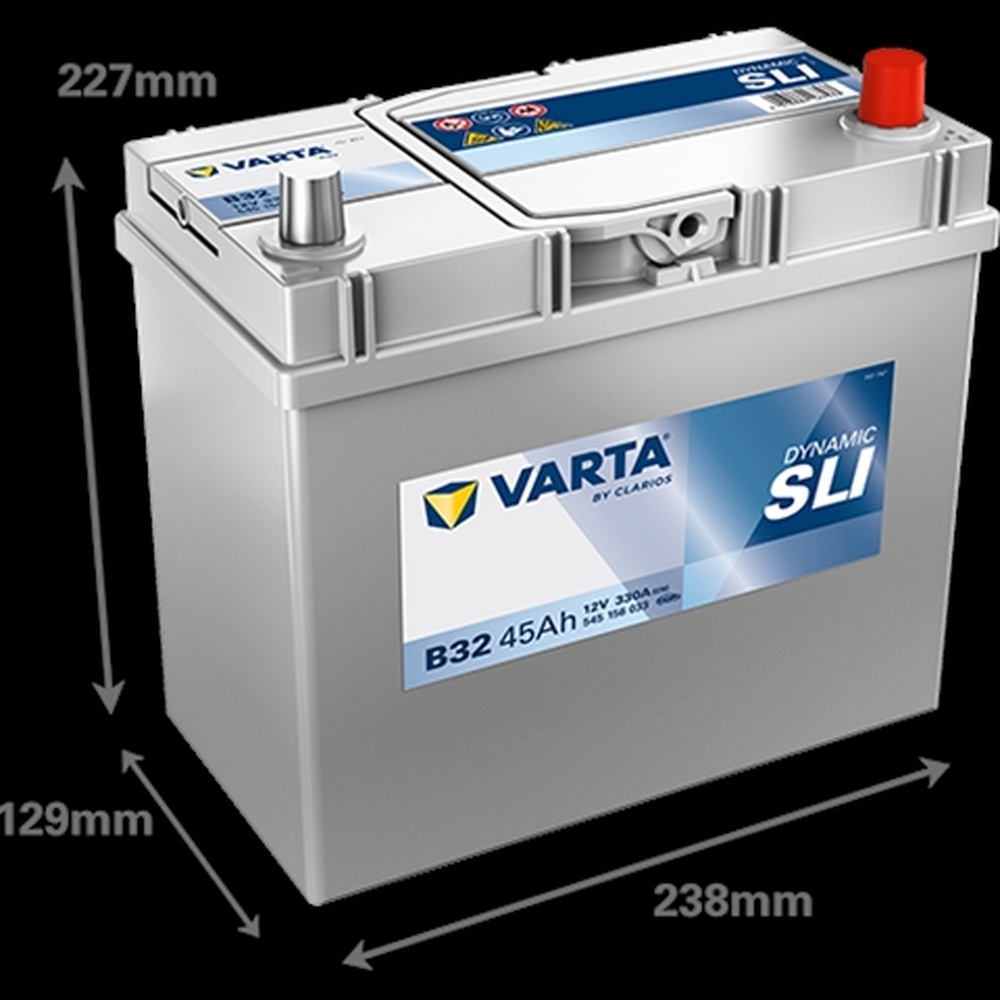 baterie auto acumulator VARTA automotivesli 12v 45ah 330a b32 238x129x227  dr-Varta