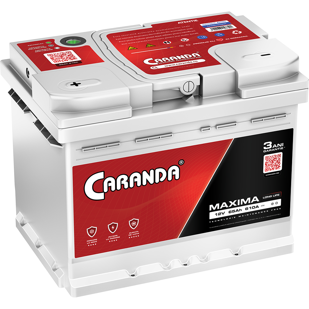 baterie auto caranda maxima 65ah-