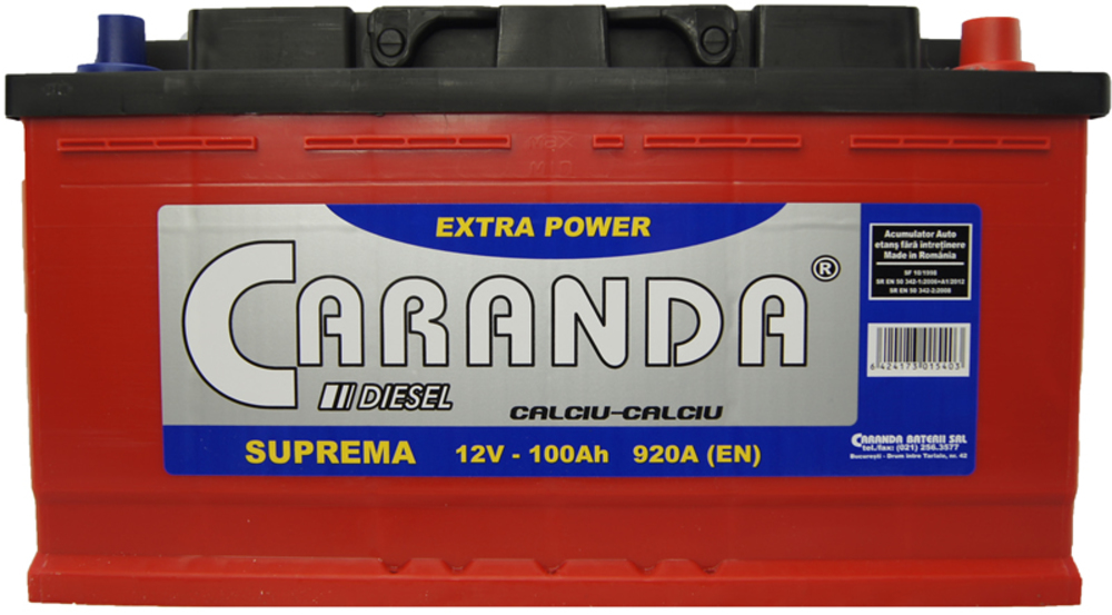 baterie auto caranda suprema 100ah- baterie auto caranda suprema 100ah-
