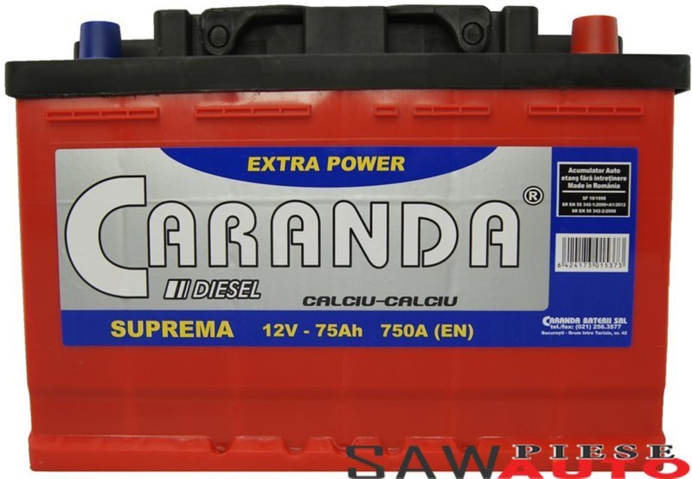baterie auto caranda suprema 75ah- baterie auto caranda suprema 75ah-