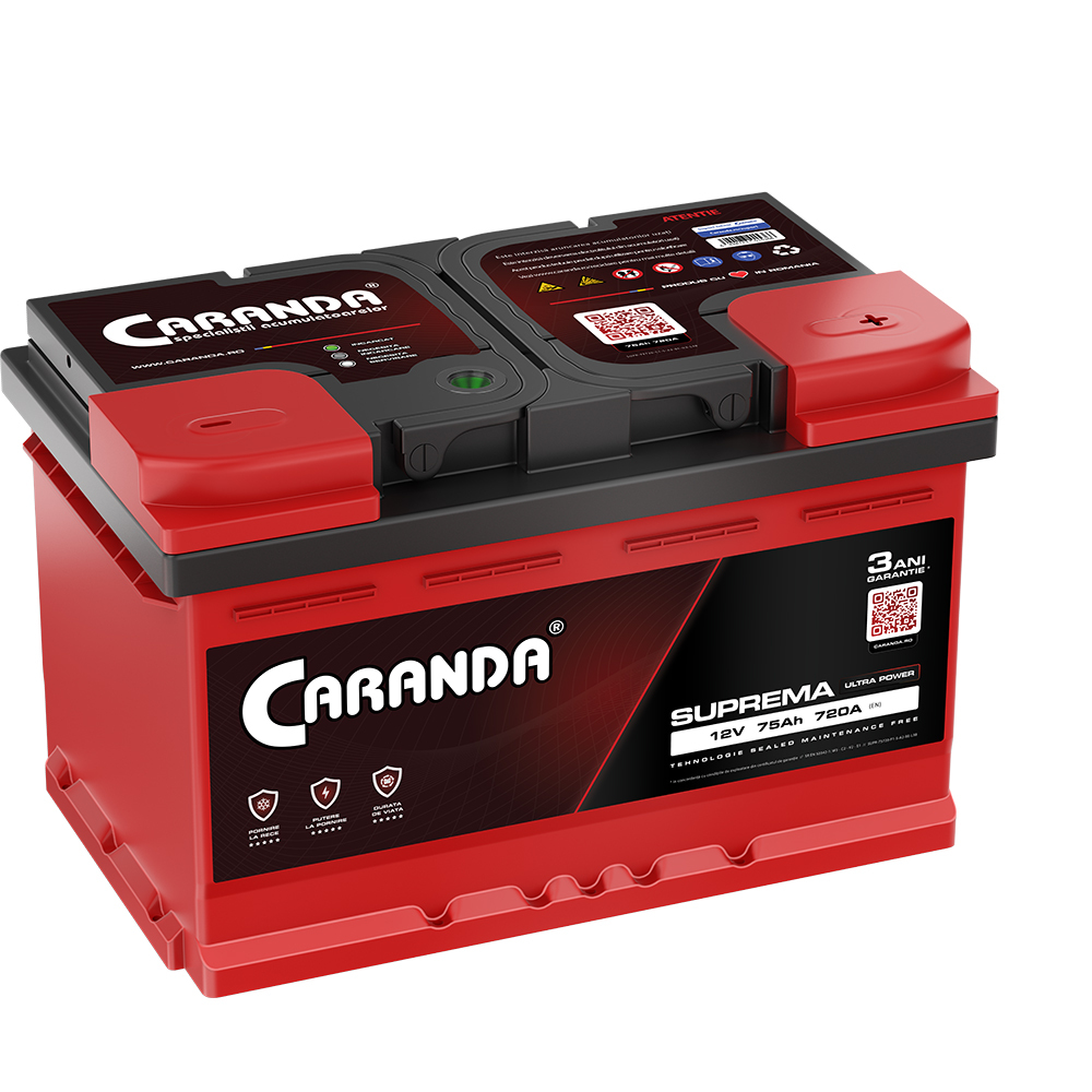 baterie auto caranda suprema 75ah joasa-