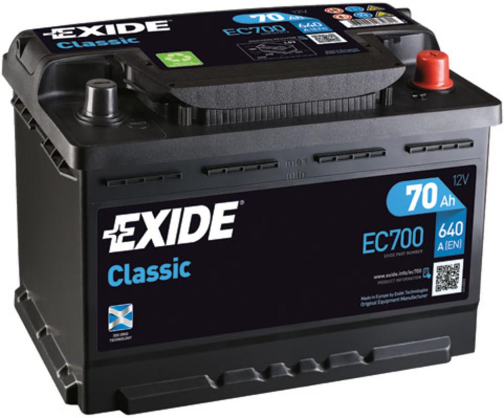 baterie auto EXIDE classic 70 ah-Exide baterie auto EXIDE classic 70 ah-Exide