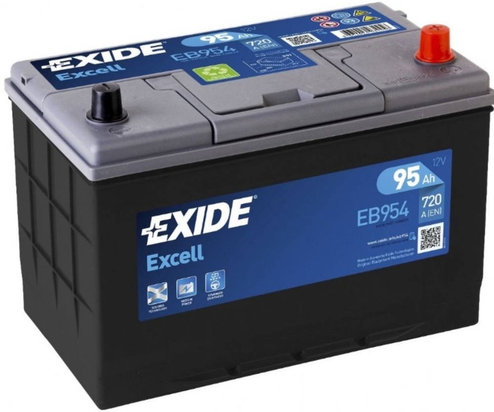 baterie auto EXIDE excell 100 ah asia borne normale-Exide baterie auto EXIDE excell 100 ah asia borne normale-Exide