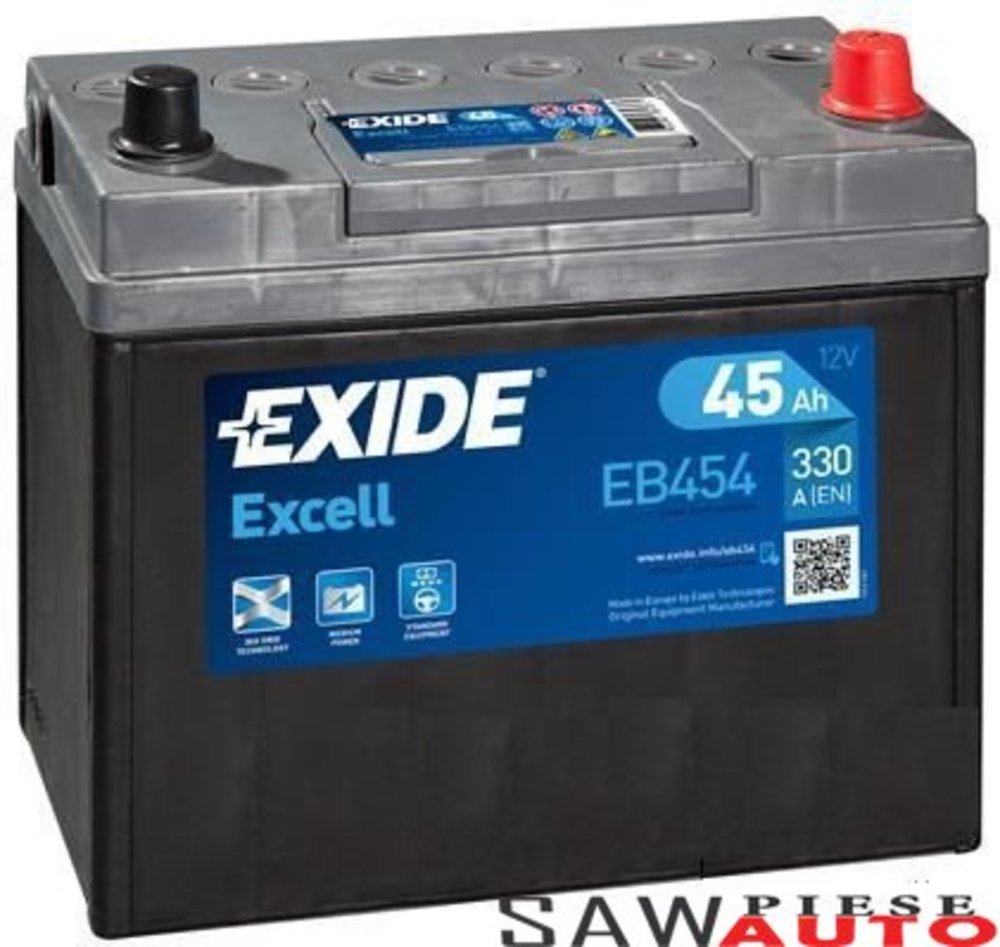 baterie auto EXIDE excell 45 ah asia borne normale-Exide baterie auto EXIDE excell 45 ah asia borne normale-Exide
