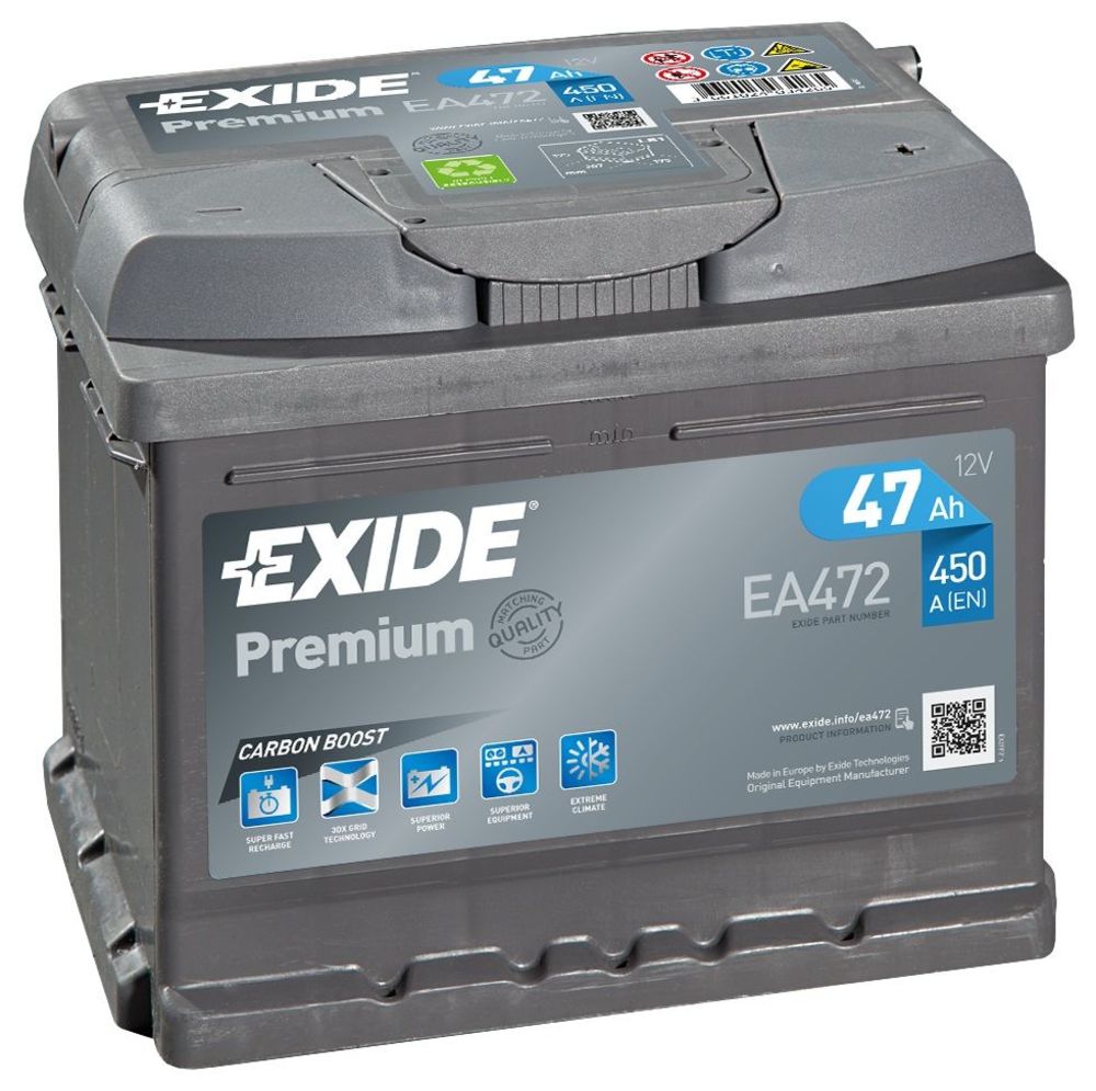baterie auto EXIDE premium 47ah-Exide baterie auto EXIDE premium 47ah-Exide