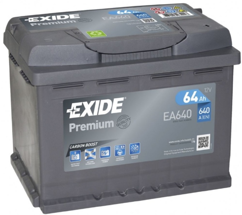 baterie auto EXIDE premium 64 ah-Exide baterie auto EXIDE premium 64 ah-Exide