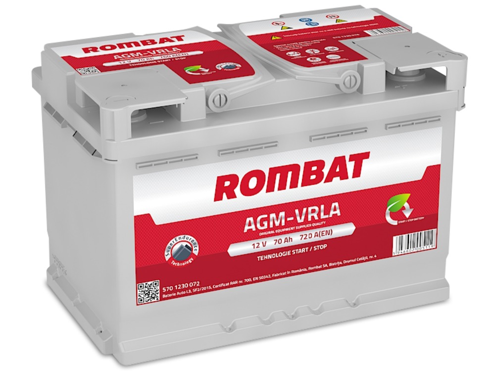 baterie auto ROMBAT agm vrla 70ah-Rombat baterie auto ROMBAT agm vrla 70ah-Rombat