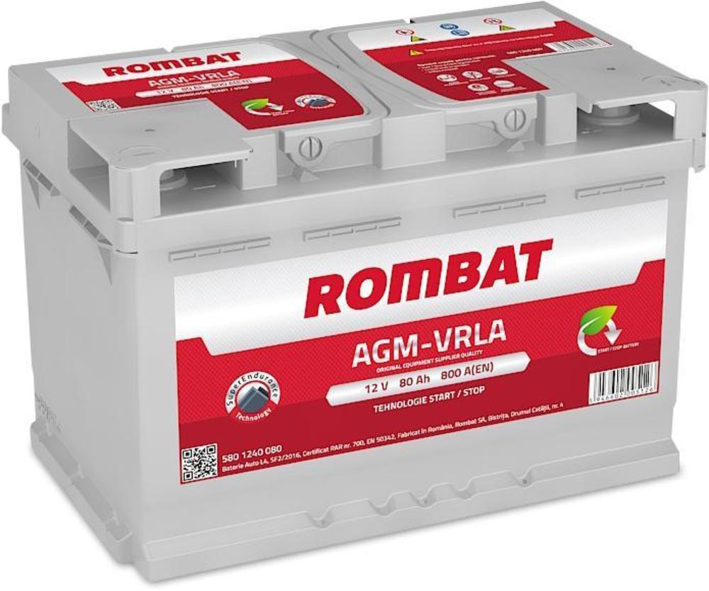 baterie auto ROMBAT agm vrla 80ah-Rombat baterie auto ROMBAT agm vrla 80ah-Rombat