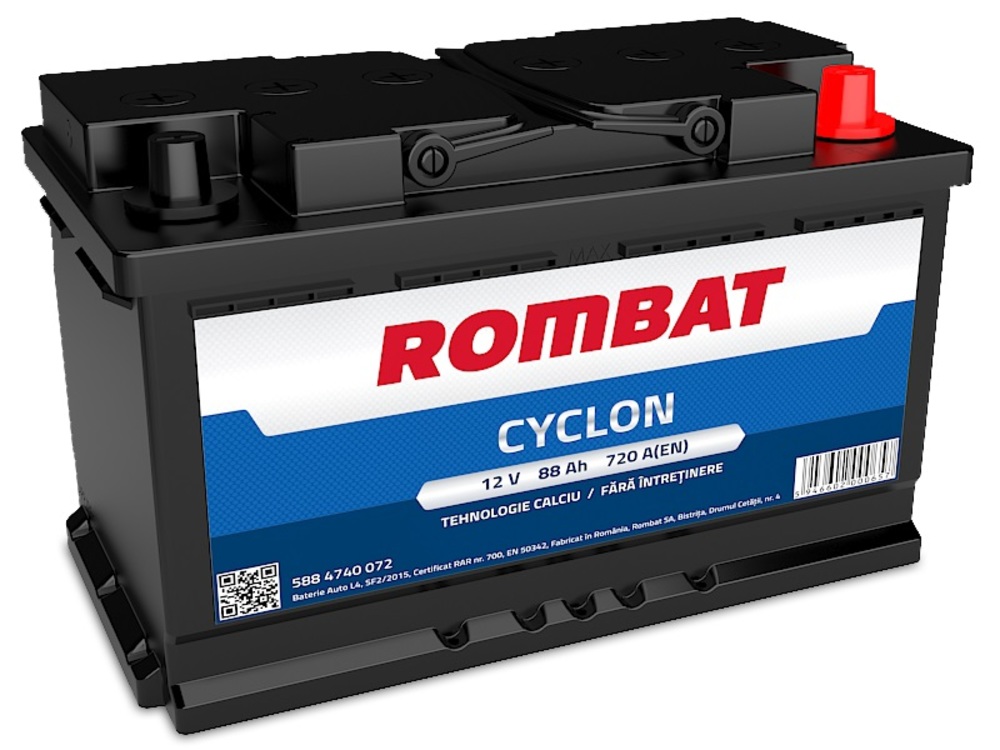 baterie auto ROMBAT cyclon 88ah 720a-Rombat baterie auto ROMBAT cyclon 88ah 720a-Rombat