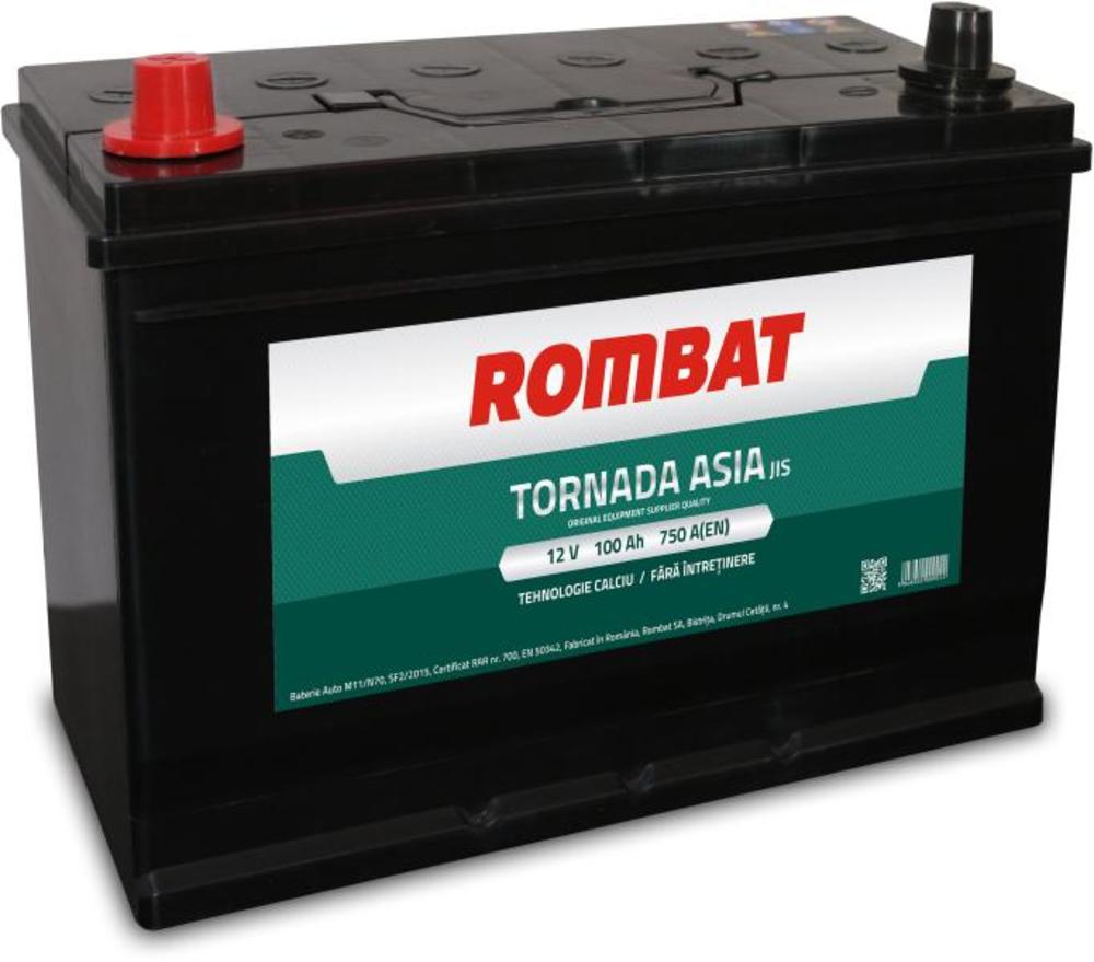 baterie auto ROMBAT tornada asia 100 ah borne inverse-Rombat baterie auto ROMBAT tornada asia 100 ah borne inverse-Rombat