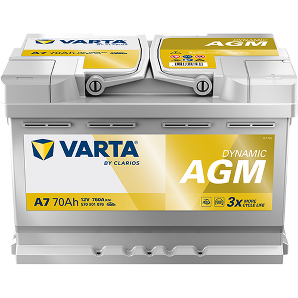 baterie auto VARTA silver dynamic start stop plus agm 70 ah-Varta