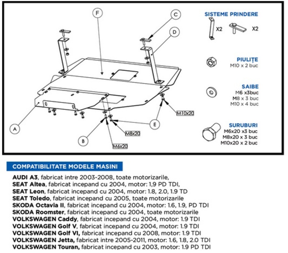 scut motor accesorii pentru audi/seat MTR-Mtr scut motor accesorii pentru audi/seat MTR-Mtr