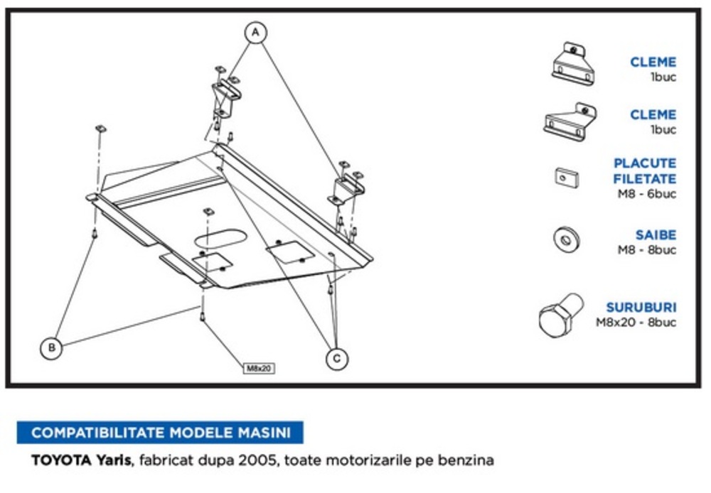 scut motor accesorii pentru toyota yaris MTR-Mtr scut motor accesorii pentru toyota yaris MTR-Mtr