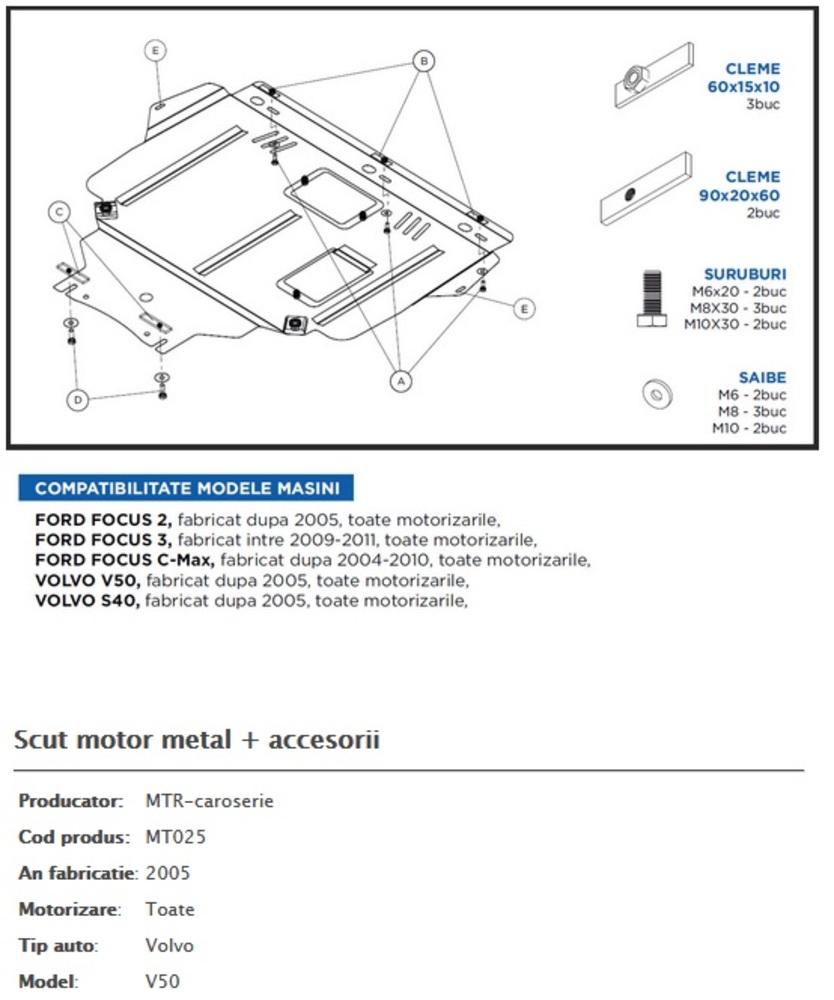 scut motor metal  accesorii MTR-Mtr scut motor metal  accesorii MTR-Mtr