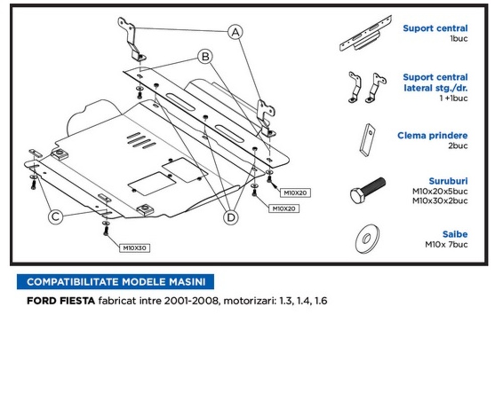 scut motor metal  accesorii pentru ford fiesta MTR-Mtr scut motor metal  accesorii pentru ford fiesta MTR-Mtr