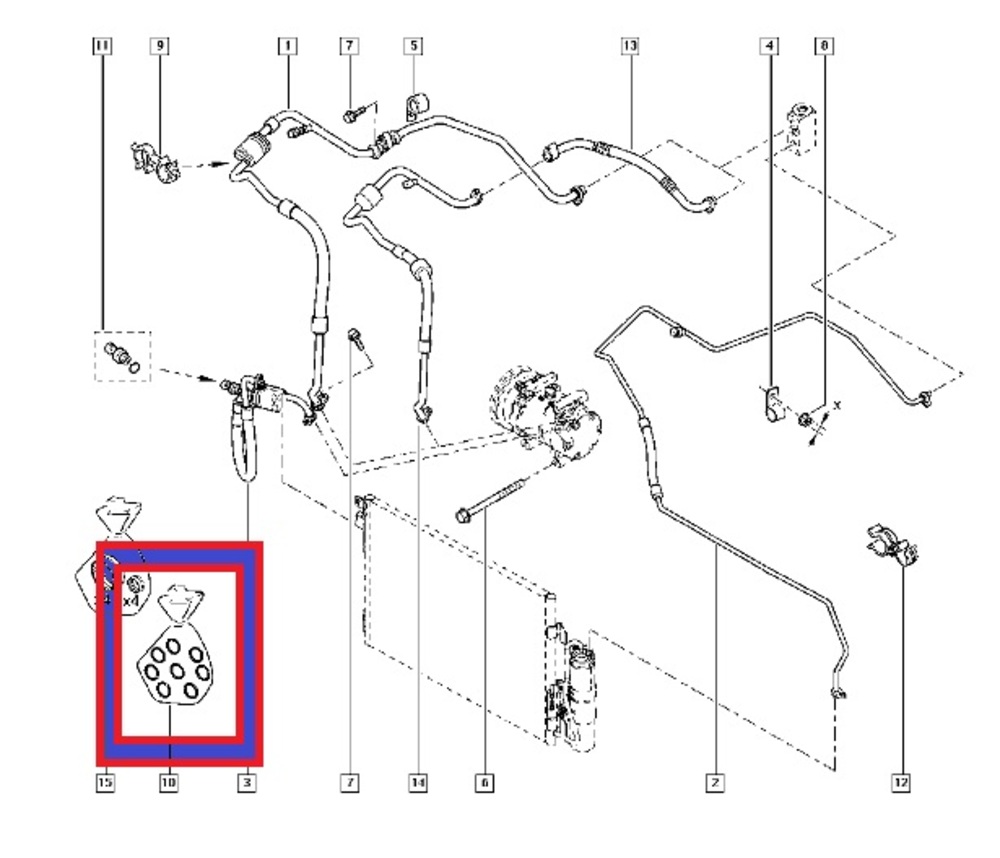 set 6x o-ring etansare conducta a/c- set 6x o-ring etansare conducta a/c-