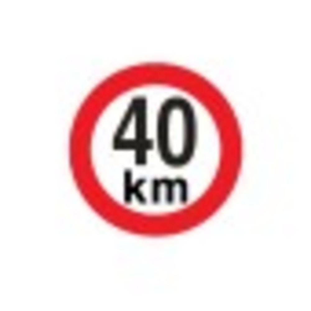 sticker limitare 40 km/h- sticker limitare 40 km/h-