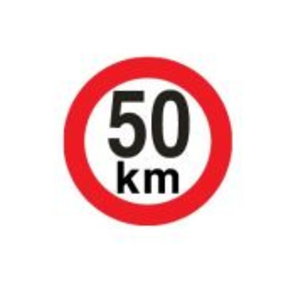 sticker limitare 50 km/h- sticker limitare 50 km/h-