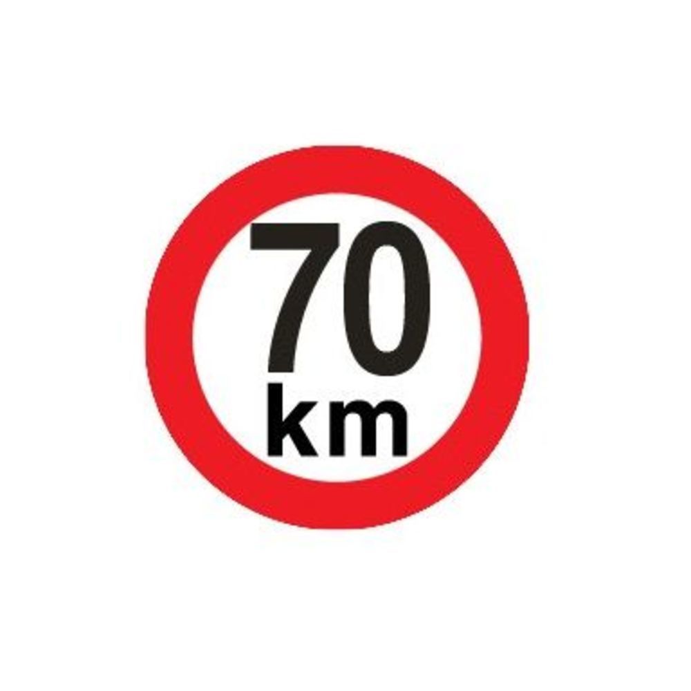 sticker limitare 70 km/h- sticker limitare 70 km/h-