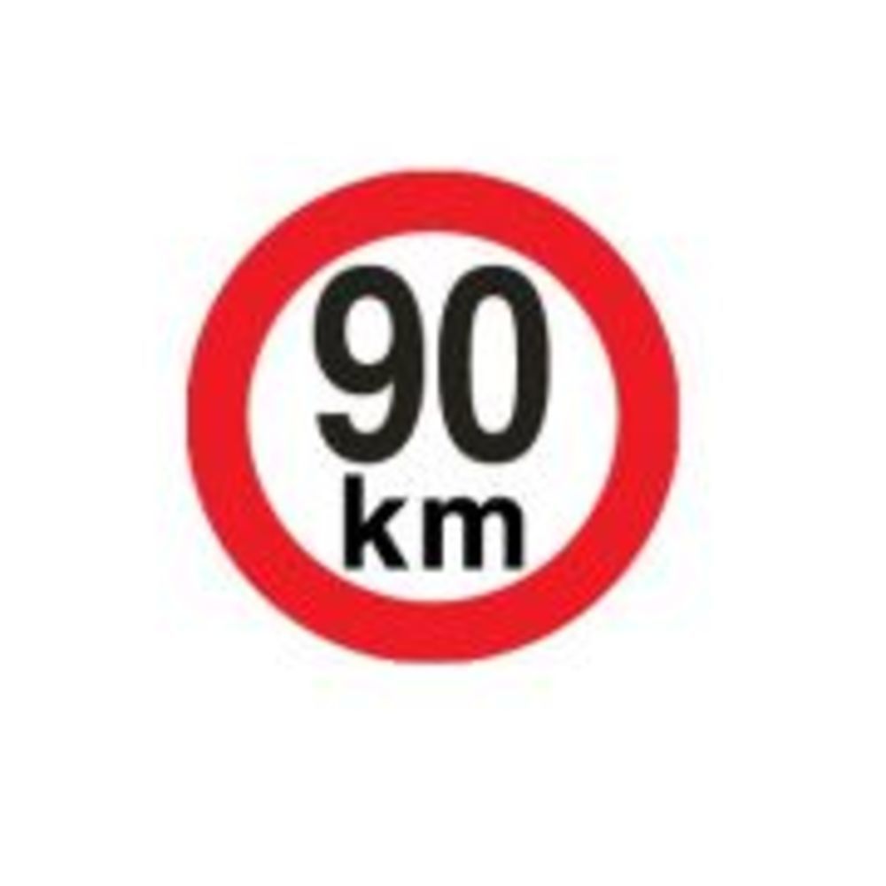 sticker limitare 90 km/h- sticker limitare 90 km/h-